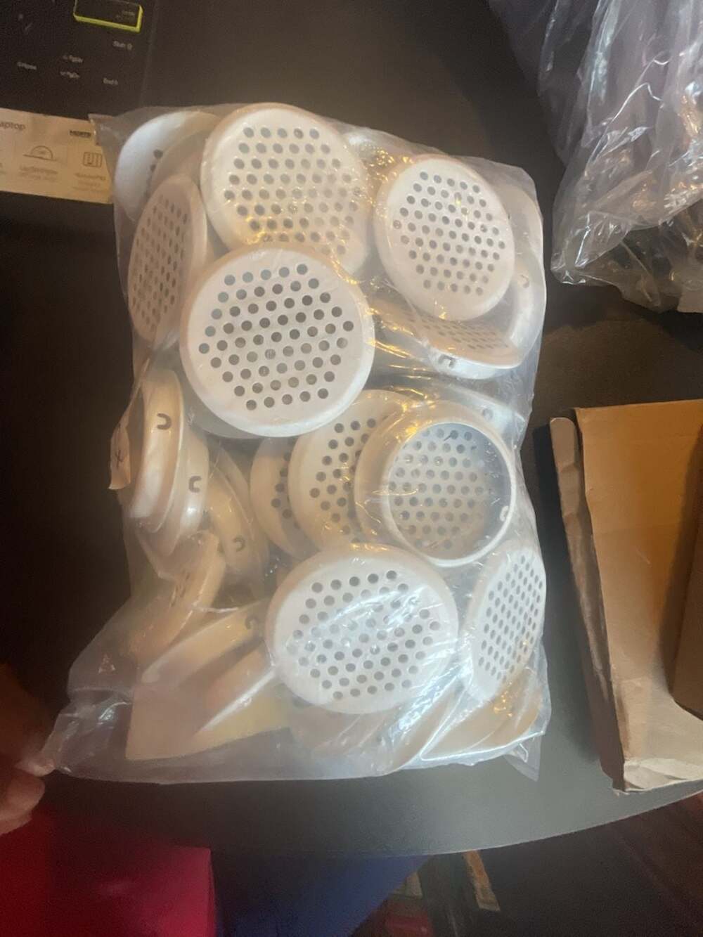 NACX 50Pcs Air Vents 53mm Cabinet Wardrobe White